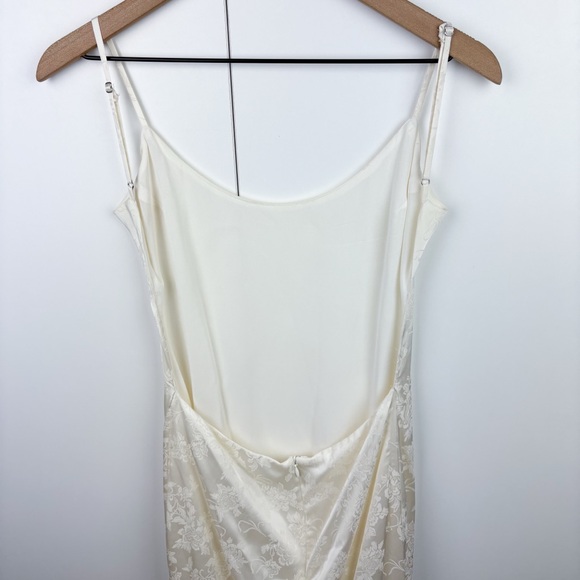 Reformation Allium Dress Ivory White Floral Backless Wedding Gown Bridal Size 10 - Picture 7 of 9